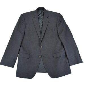 Lauren Ralph Lauren Men's Gray Houndstooth Wool Blend Sport Coat Blazer Size 42R